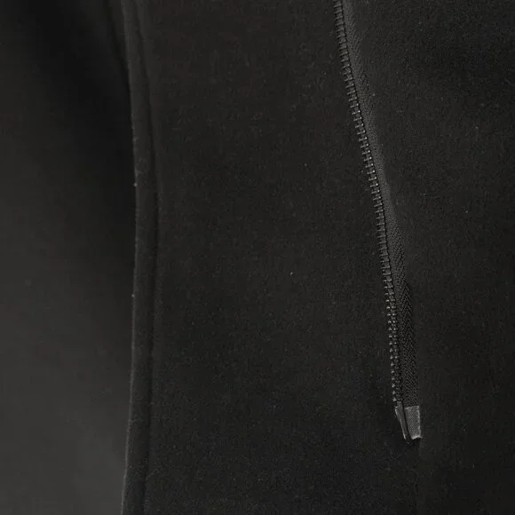 Babaton Cocoon Coat Black Cashmere Wool Funnel Neck Minimal Goth Quiet Lux Coat - Picture 6 of 16